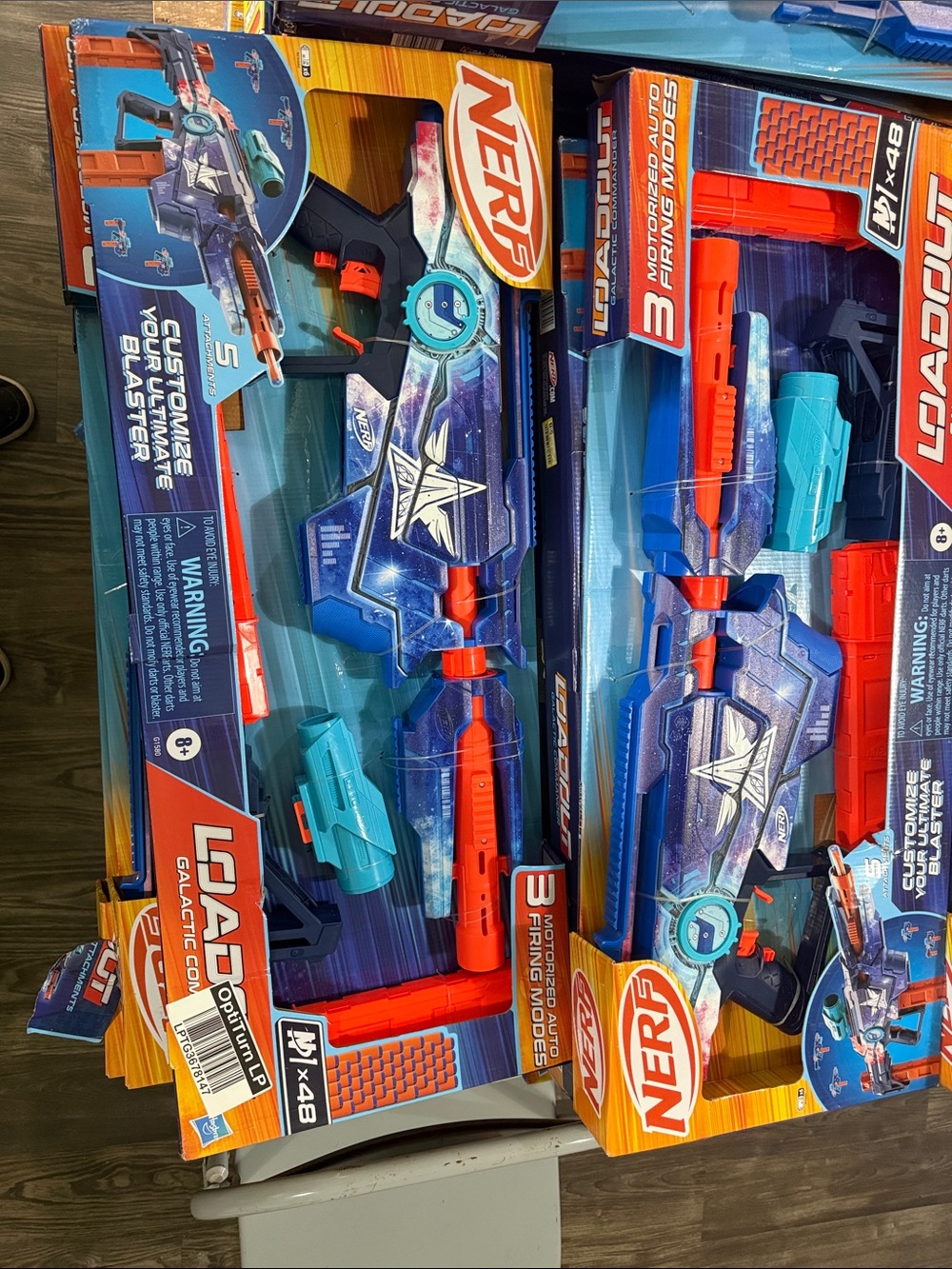 Nerf Blue Blaster with Orange and Teal Details